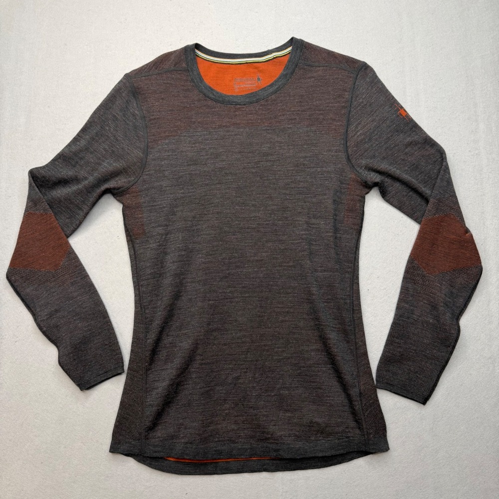Smartwool Intraknit Merino 200 Crew Base Layer Mens Medium SW019286 Charcoal